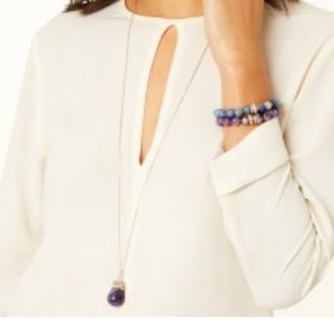 Brand new Neptune’s rings amethyst necklace